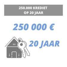 Financiële mogelijkheden: 250.000 euro lenen voor uw doelen