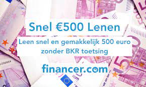 Direct 500 euro lenen op uw rekening – Snel en Eenvoudig!